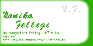 monika fellegi business card